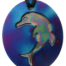 Teslas Teen Single Dolphin Blue/Patterned Pendant - The pendant has the effect of strengthening the wearers energy field, thus helping to alleviate the bio-energy effects of some man-made EMF/EMR.