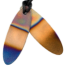 Teslas Teen Multi- Coloured Surfboard Pendant - The pendant has the effect of strengthening the wearers energy field, thus helping to alleviate the bio-energy effects of some man-made EMF/EMR.